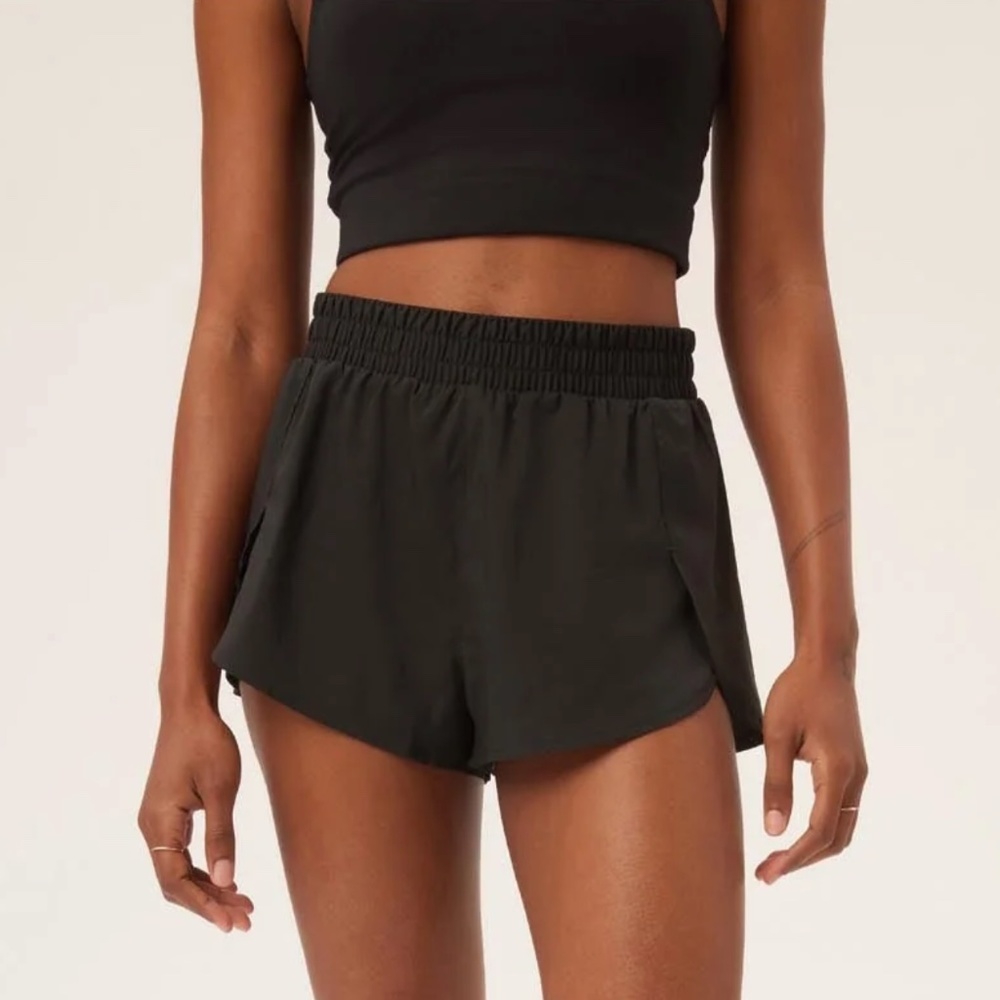 girlfriend collective Black Athletic Running Shorts